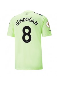 Fotbalové Dres Manchester City Ilkay Gundogan #8 Třetí Oblečení 2022-23 Krátký Rukáv